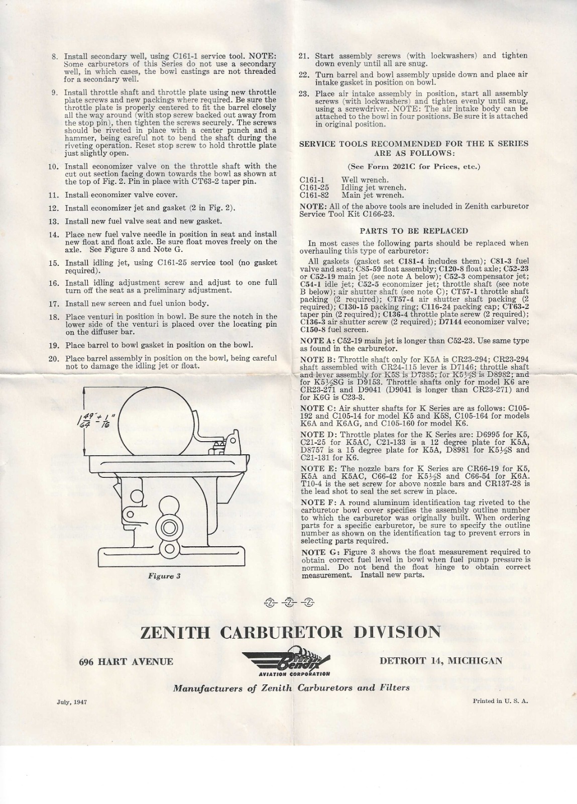 Zenith K5 Bulletin Z-167-A-1954 pg 2.jpeg